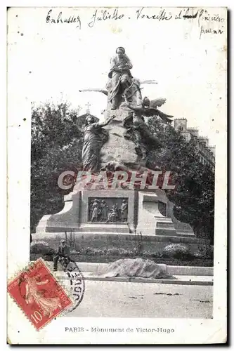 Cartes postales Paris Monument De VIctor Hugo