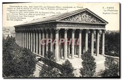 Cartes postales Paris La Madeleine