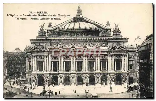 Cartes postales Paris L&#39Opera Academie Nationale De Musique