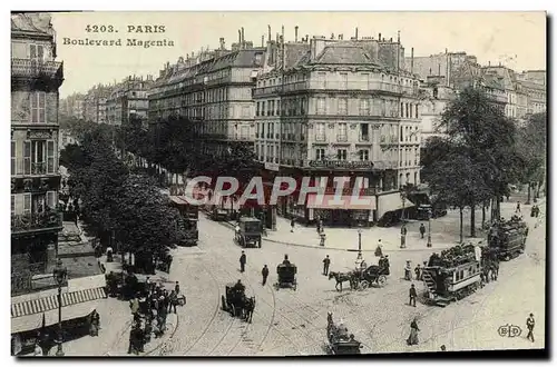 Ansichtskarte AK Paris Boulevard Magenta