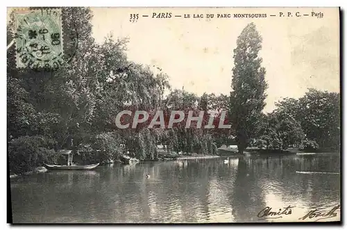 Ansichtskarte AK Paris Le Lac Du Parc Montsouris