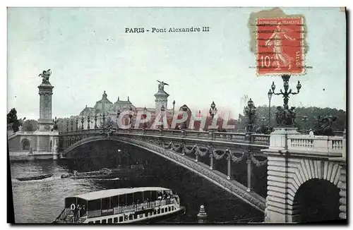 Cartes postales Paris Pont Alexandre III