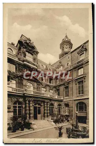 Cartes postales Paris Ecole Massilon Menu