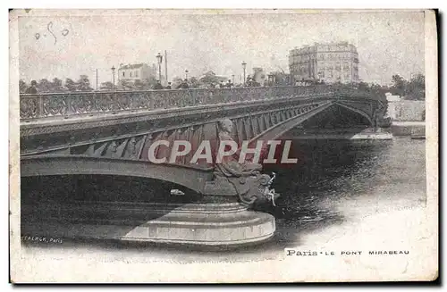 Ansichtskarte AK Paris Le Pont Mirabeau