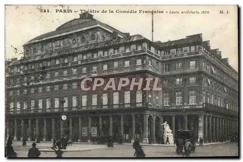 Cartes postales Paris Theatre De La Comedie Francaise