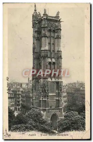 Cartes postales Paris Tour Saint Jacques