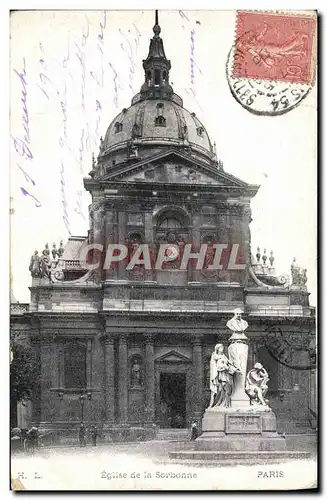 Ansichtskarte AK Paris Eglise De La Sorbonne