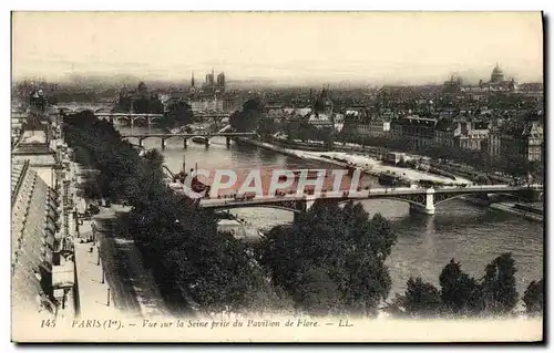 Ansichtskarte AK Paris Vue Sur la Seine Prise du Pavillon de Flore