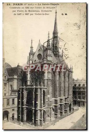 Cartes postales Paris La Sainte Chapelle