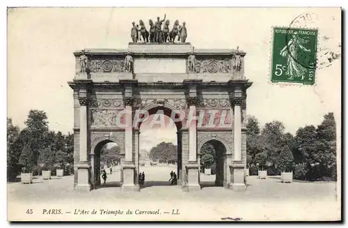 Cartes postales Paris L&#39Arc de Triomphe du Carrousel