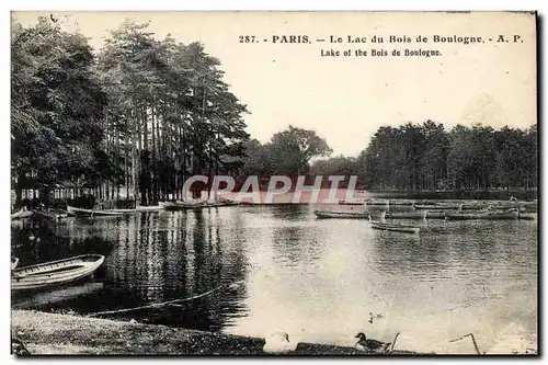 Cartes postales Paris Le Lac du Bois de Boulogne