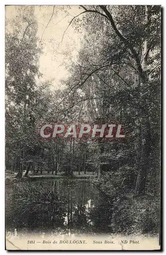 Cartes postales Paris Bois de Boulogne