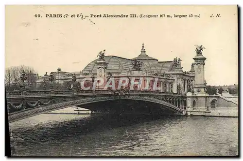 Cartes postales Paris Pont Alexandre III