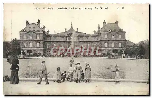 Cartes postales Paris Palais de Luxembourg Le Senat Enfants