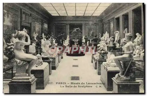 Cartes postales Paris Musee du Luxembourg La Salle de Sculpture
