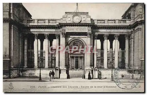 Ansichtskarte AK Paris Chambre des Deputes Entree de la Cour d&#39Honneur