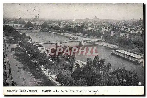 Ansichtskarte AK Paris La Seine Vue prise du Louvre