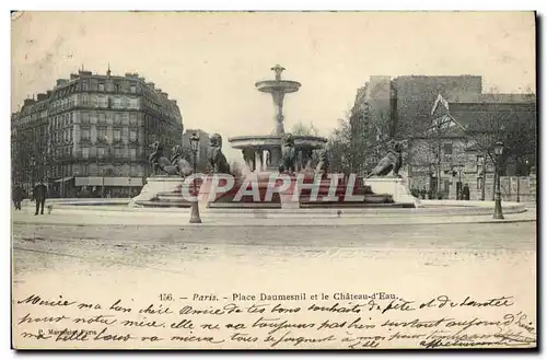 Ansichtskarte AK Paris Place Daumesnil et le Chateau d&#39Eau Lion