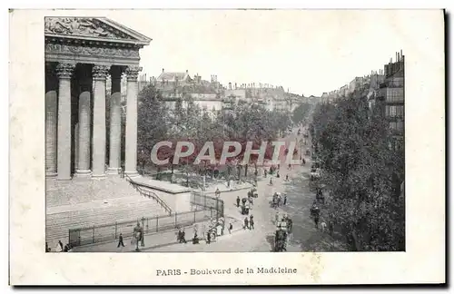 Cartes postales Paris Boulevard de la Madeleine
