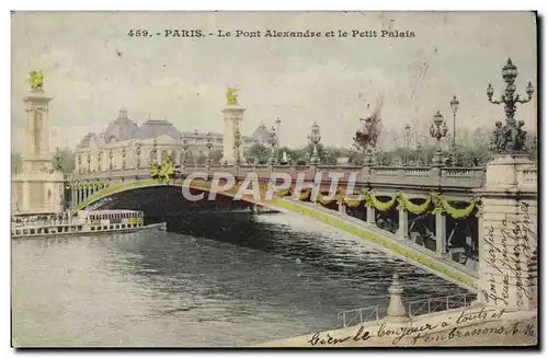 Cartes postales Paris Le Pont Alexandre et le Petit Palais