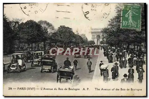 Cartes postales Paris L&#39Avenue du Bois de Boulogne Arc de Triomphe