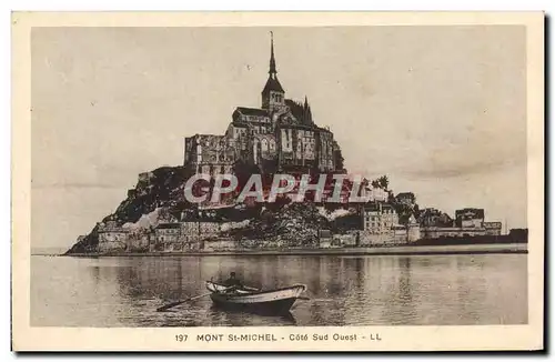 Ansichtskarte AK Le Mont St Michel Cote Sud Ouest