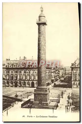 Cartes postales Paris La Colonne Vendome