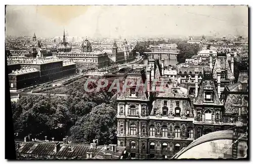 Moderne Karte Paris Panorama des Huit Ponts