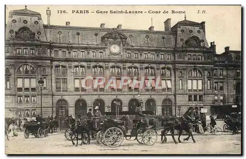 Ansichtskarte AK Paris Gare Saint Lazare Cour De Rome