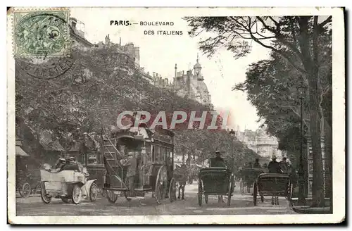 Cartes postales Paris Boulevard Des Italiens