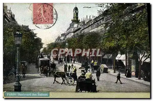 Cartes postales Paris Boulevard des Italiens