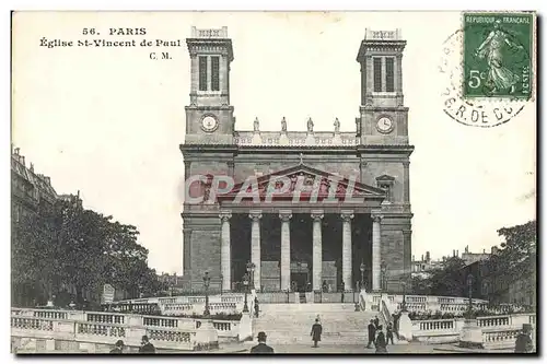 Cartes postales Paris Eglise St Vincent De Paul