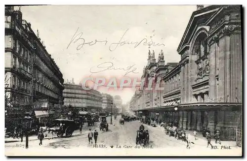 Cartes postales Paris La Gare du Nord