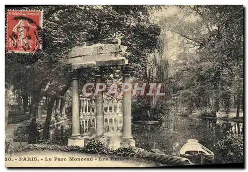 Cartes postales Paris Le Parc Monceau Les Ruines