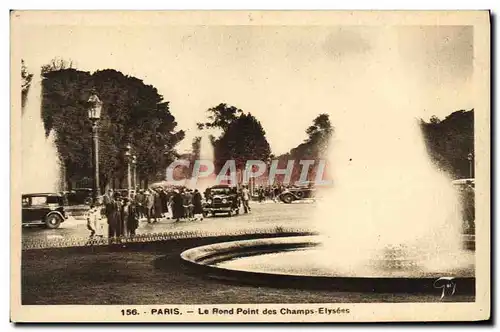 Cartes postales Paris Le Rond Point des Champs Elysees