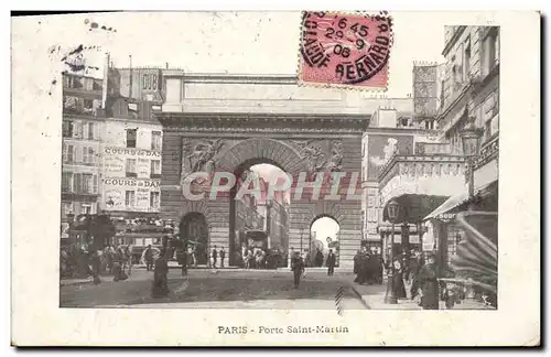 Cartes postales Paris Porte Saint Martin