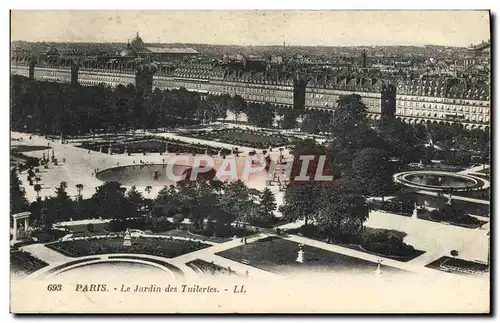 Cartes postales Paris Le Jardin des Tuilerles