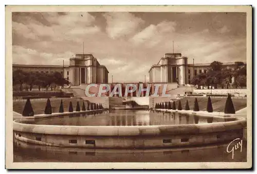 Ansichtskarte AK Paris Le palais de Chaillot vu des jardins