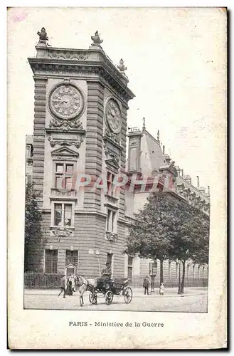 Cartes postales Paris Ministere de la Guerre