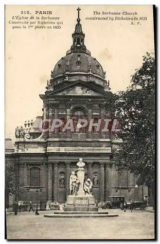 Cartes postales Paris L&#39Eglise de la Sorbonne