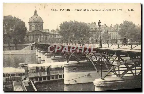 Ansichtskarte AK Paris L&#39Institut de France et le Pont des Arts