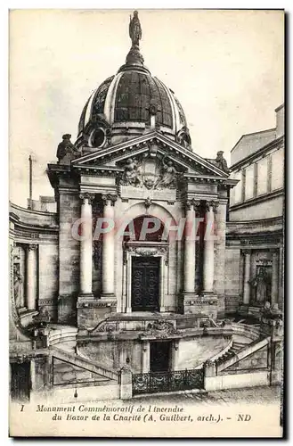 Ansichtskarte AK Paris Monument commemoratif de l&#39incendie du bazar de la Charite