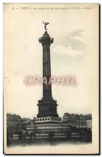 Cartes postales Paris La Place De La Bastille