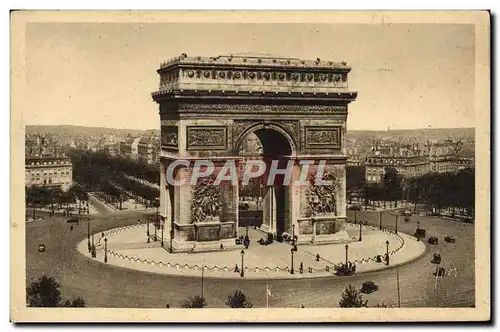 Cartes postales Paris L&#39Arc de Triomphe et la Place de L&#39Etoile