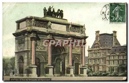 Cartes postales Paris L&#39Arc de Triomphe de Carrousel