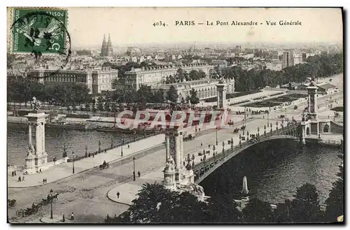 Ansichtskarte AK Paris Le Pont Alexandre Vue Generale