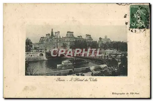 Cartes postales Paris L&#39Hotel de Ville