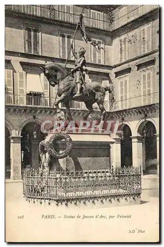 Cartes postales Paris Statue de Jeanne d&#39Arc Par Fremiet