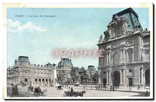 Cartes postales Paris La Cour de Carrousel