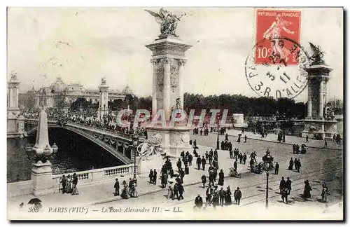 Cartes postales Paris Le Pont Alexandre III